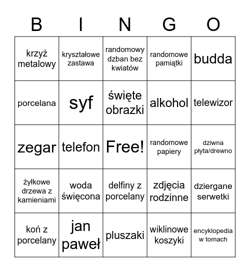 Meblościanki Bingo Card