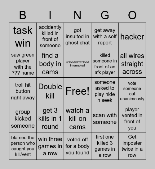 Picklefuzz Bingo Card