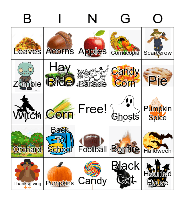 Fall Bingo Card