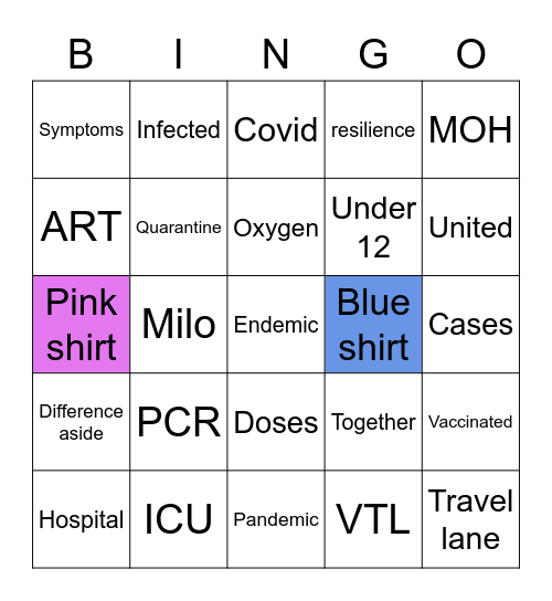 PM Lee Bingo Card