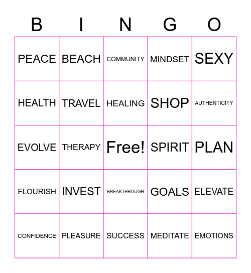 CLUTTER FREE WEEKEND 2021 Bingo Card