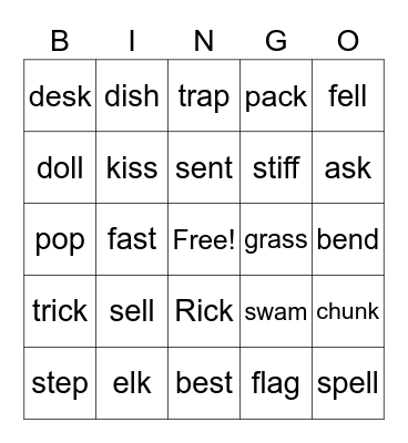 Bingo AAS 18 &19 practice/ review Bingo Card
