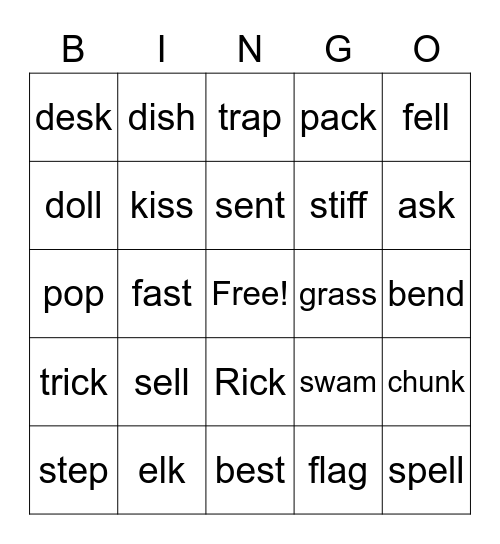 Bingo AAS 18 &19 practice/ review Bingo Card
