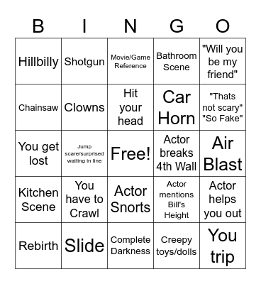 Halloween Haunts 2021 Bingo Card