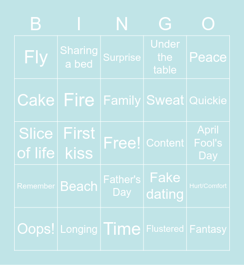 SamSteve Bingo 2022 Bingo Card