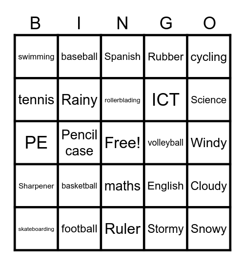 GMF 2 Bingo Card