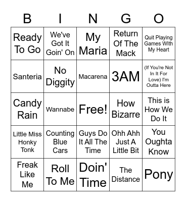 Tavern #1 Bingo Card