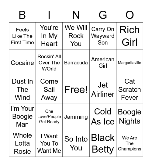 Tavern #3 Bingo Card