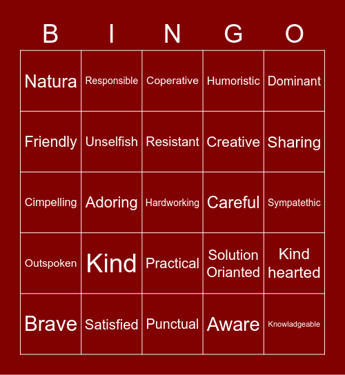 PUNYA ELZIARD Bingo Card