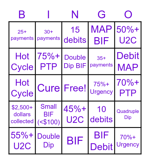 Week 2: MON-THUR AM Bingo Card