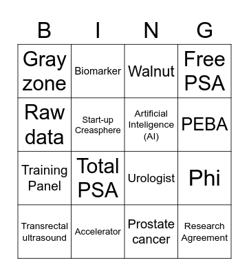 PEBA Recap Bingo Card