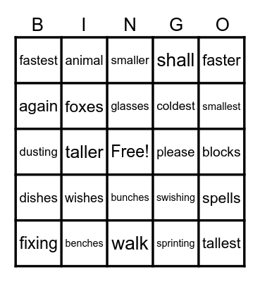 Unit 4 Week 1 Bingo Card