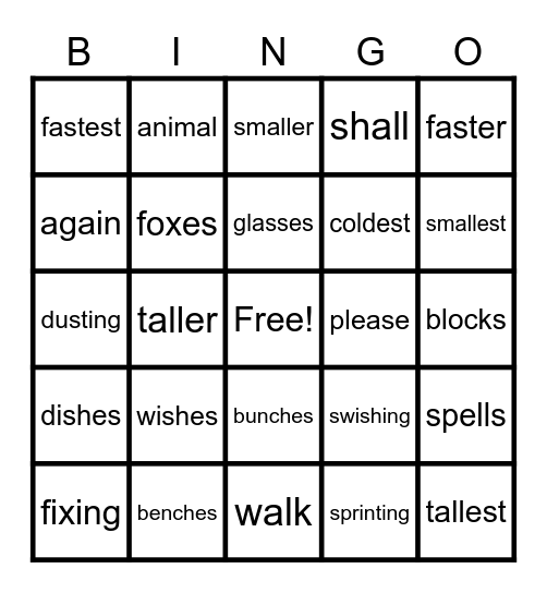Unit 4 Week 1 Bingo Card