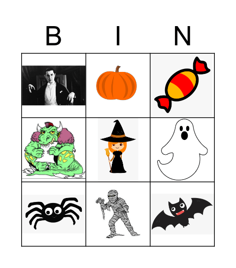 Halloween Bingo Card