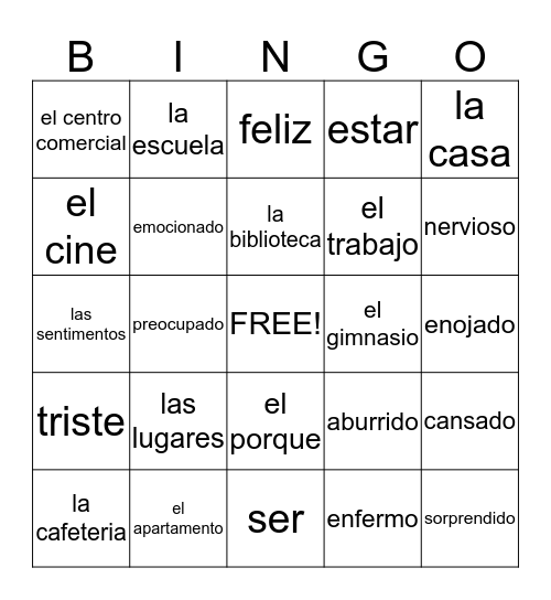 Es La Hora De Bingo En Línea Bingo Card