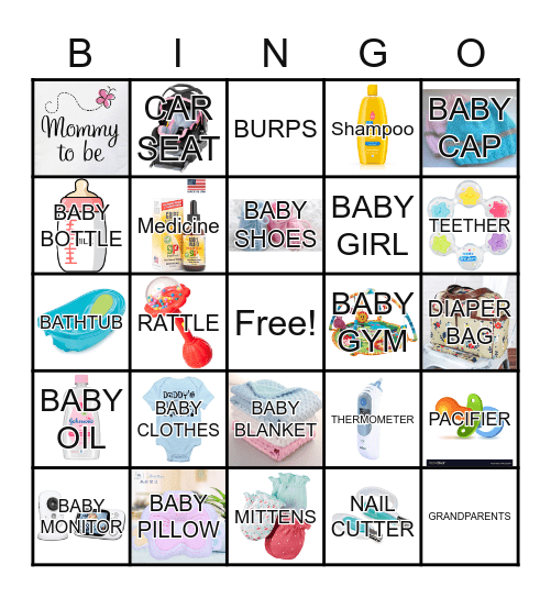 ADRIANA'S BABY SHOWER Bingo Card