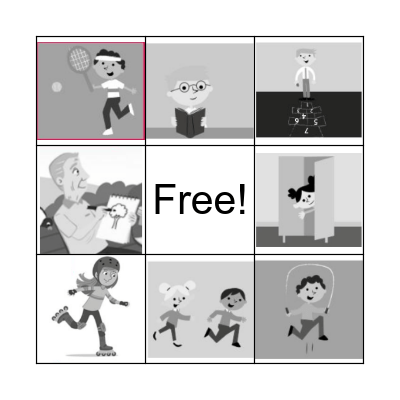 All About Us 2, Unit 1 Bingo Card