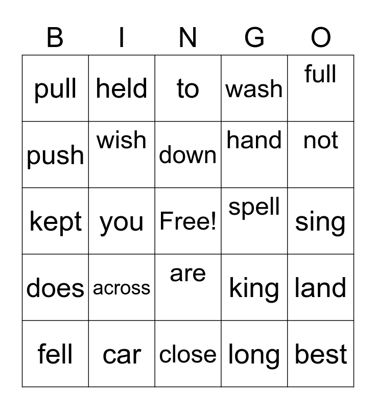 2nd grade module 3 week 2 Bingo Card