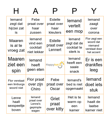 Kottentocht 2021-2022 Bingo Card