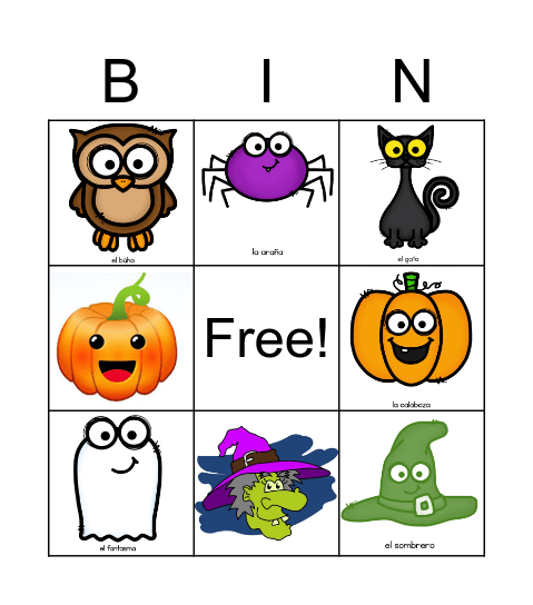 HALLOWEEN Bingo Card