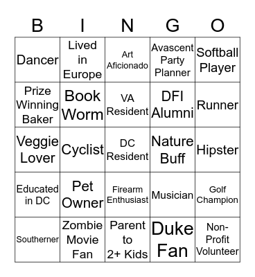 AVASCENTURIAN Bingo Card