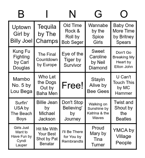 Empower House Rockstar Bingo Card