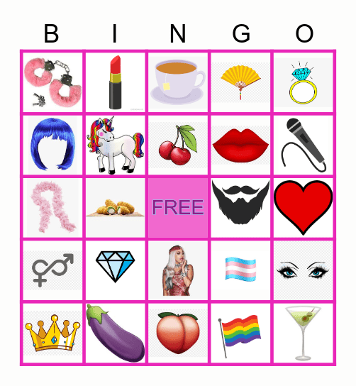 DRAG BINGO! Bingo Card