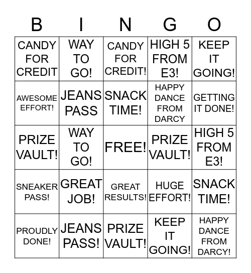 LET'S PLAY BINGO!!  FROM MAY 3RD TO MAY 30TH Bingo Card