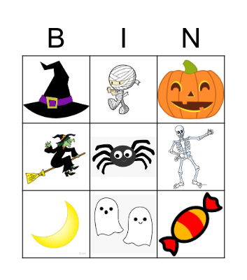 Halloween Bingo Card