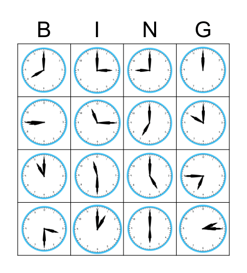 Che ora è? Bingo Card