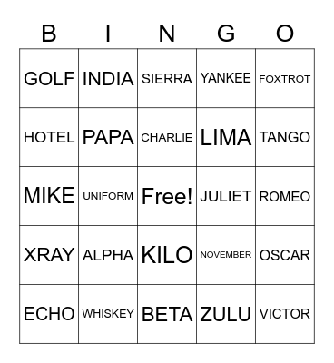UntitledP Bingo Card