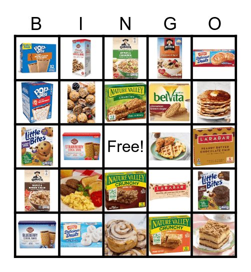 Breakfast Buddies Bingo Card