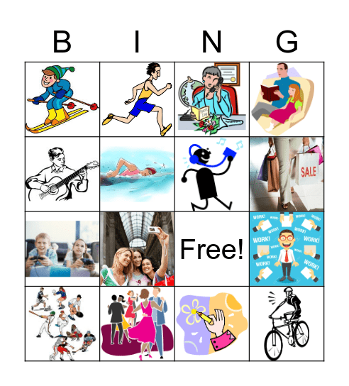 Los Pasatiempos Bingo Card