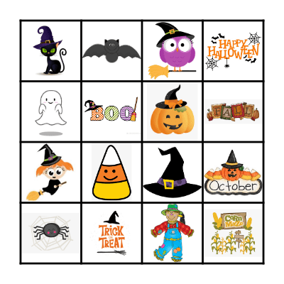 Mrs. Echezuria's Halloween Bingo! Bingo Card