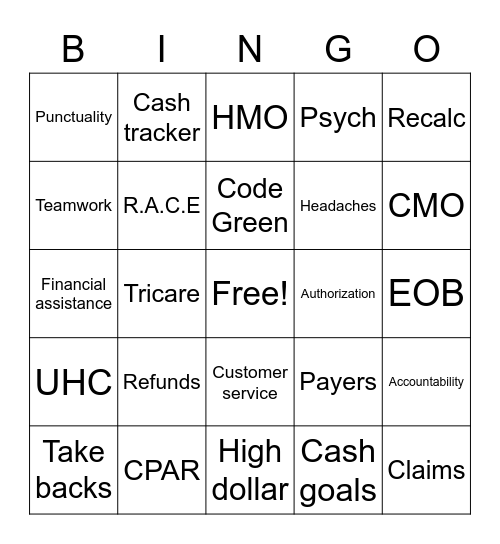 PFS WEEK Bingo Card