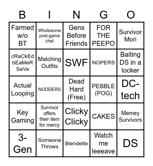 Survivor Bingo! Bingo Card