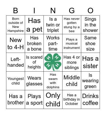 Putting The Puzzle Together Bingo Card