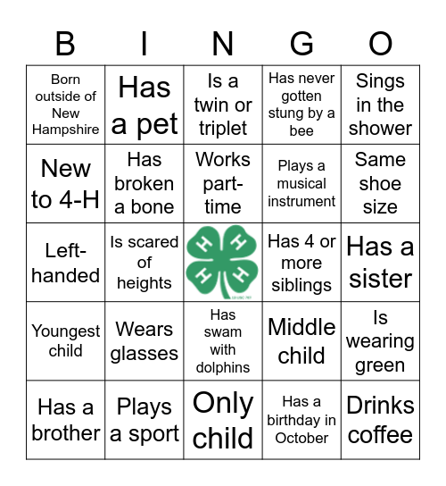 Putting The Puzzle Together Bingo Card