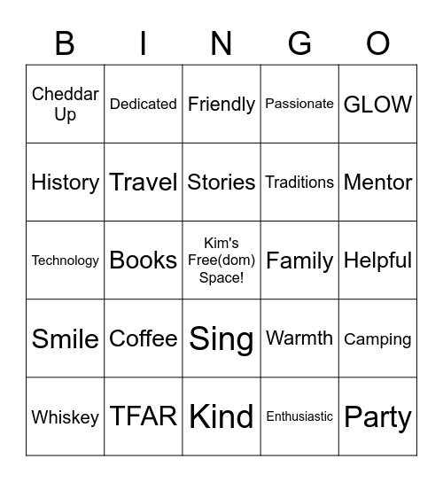 Kim's Retirement Bingo! Bingo Card