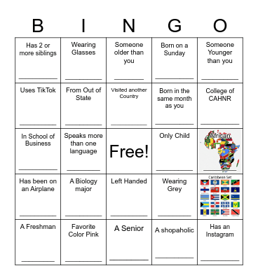 Salvation Ministries Bingo Card