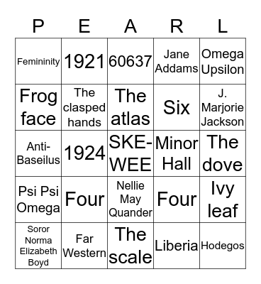 IOTA ZETA Bingo Card
