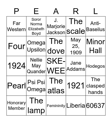 IOTA ZETA Bingo Card