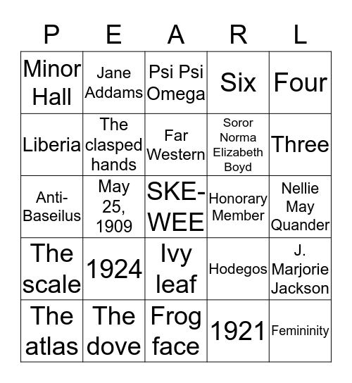 IOTA ZETA Bingo Card