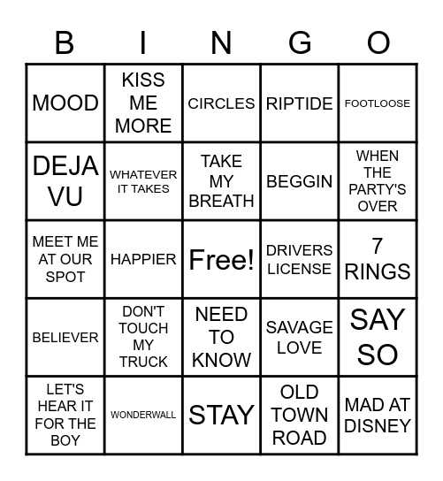 Bingo Card