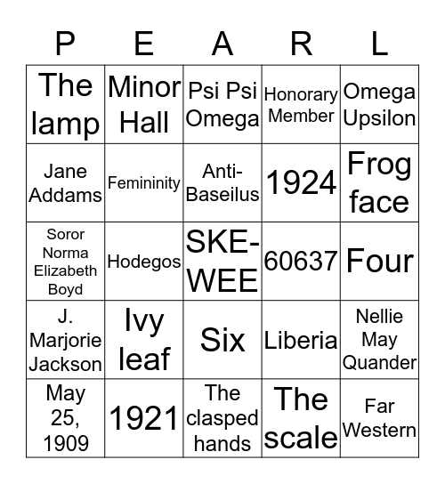IOTA ZETA Bingo Card
