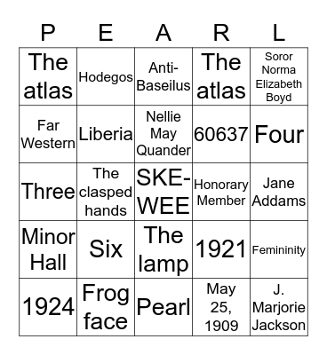 IOTA ZETA Bingo Card