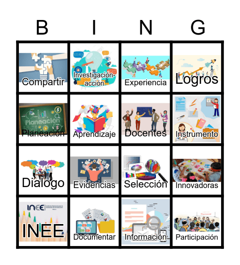 Prácticas educativas innovadoras Bingo Card
