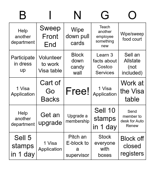 Front End Fall Frenzy Bingo Card