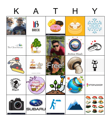 Kathy Bingo Card