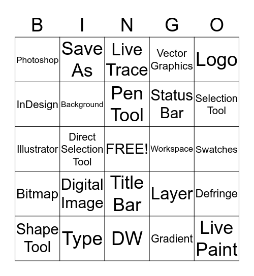 Computer Graphics  Bingo Card